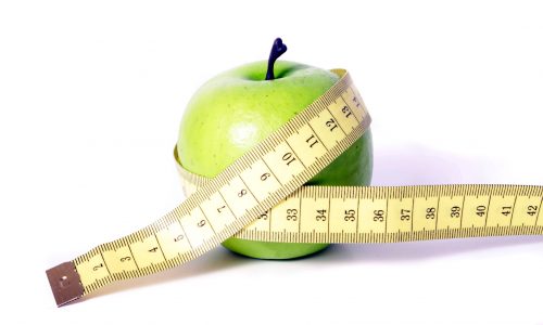 Apfel mit Maßband - Abnehmen