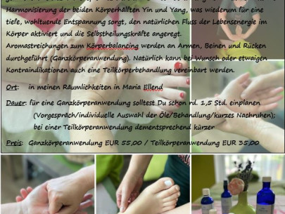 Aroma-Körperarbeit mit Alexandra Hauner Aroma-Körperarbeit mit Alexandra Hauner
