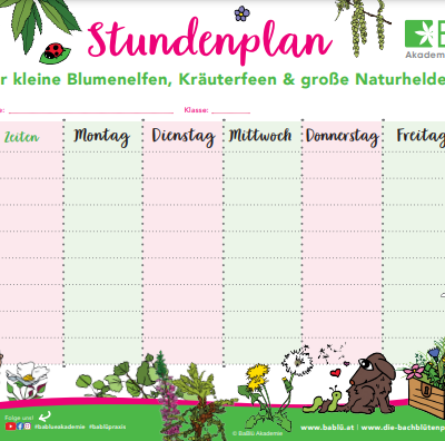 BaBlümchen Stundenplan_Copyright