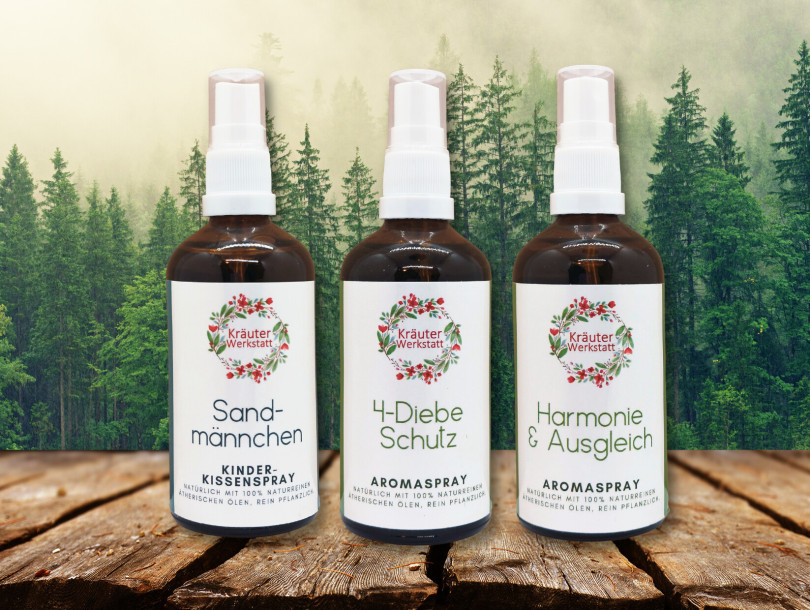 Kräuterwerkstatt - Tina Poller Aromasprays Kräuterwerkstatt - Tina Poller Aromasprays