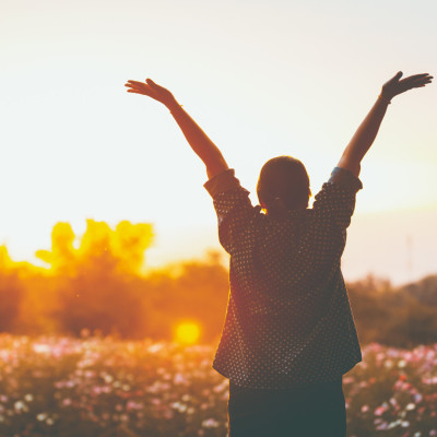 Woman with flowers garden Woman with flowers garden