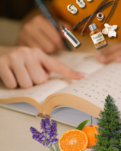 Lavendel, Mandarine, Zirbelkiefer und Vanille zur Förderung von Konzentration & Lernfreude