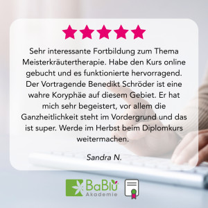 Meisterkräutertherapie - Feedback von unseren AbsolventInnen