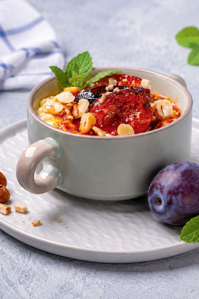 Hirseflockenporridge