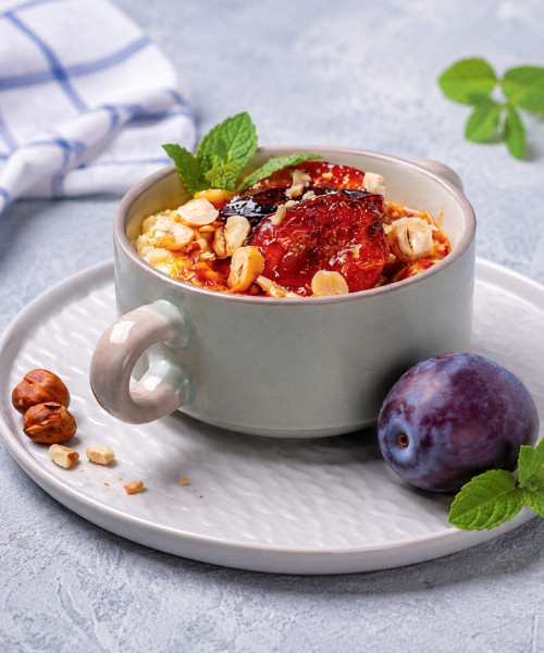 Hirseflockenporridge