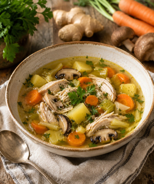 TCM - 5 Elemente Ernährung Hühnerkraftsuppe
