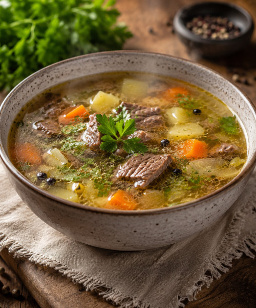 Rinderkraftsuppe
