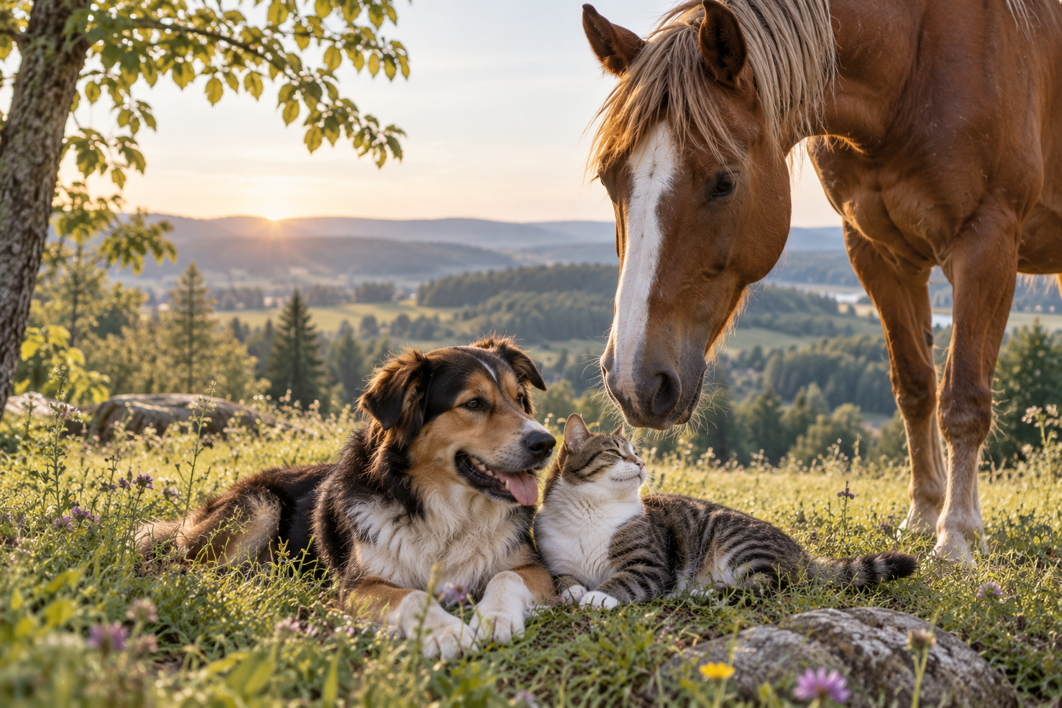 Stress bei Hund, Katze & Pferd erkennen: 10 Warnsignale und 12 praktische Tipps