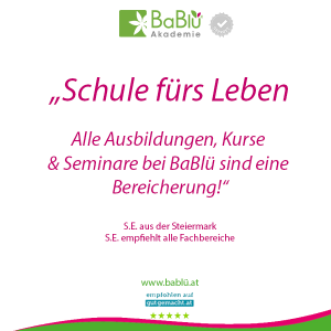 Feedback und Erfahrungen von BaBlü Akademie AbsolventInnen über unsere Ausbildungen in der Kinesiologie Feedback und Erfahrungen von BaBlü Akademie AbsolventInnen über unsere Ausbildungen in der Kinesiologie
