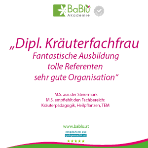 Das sagen unsere AbsolventInnen über die Ausbildung zur Dipl. Kräuterpädagogin / Kräuterfachausbildung in Graz bei BaBlü