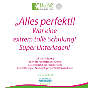 Das sagen unsere AbsolventInnen - Ätherische Öle, Komplementäre Pflege  Das sagen unsere AbsolventInnen - Ätherische Öle, Komplementäre Pflege