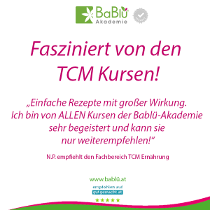 TCM Ausbildung, Lebensmittellehre, Kunden-Feedback