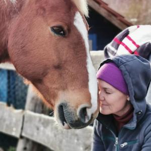 Pferd und Frau