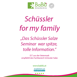 Das sagen unsere AbsolventInnen zur Schüssler Ausbildung Das sagen unsere AbsolventInnen zur Schüssler Ausbildung