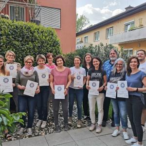 SeminarteilnehmerInnen beim Bachblüten Praxisworkshop Mai 2023