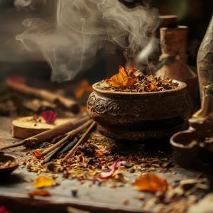 Räuchern Rituale in Ayurveda, Tibet, Japan, Arabien - Seminar & Kurs Online über Räuchern mit heiligen Pflanzen, Fotocredit: Juan AdobeStock